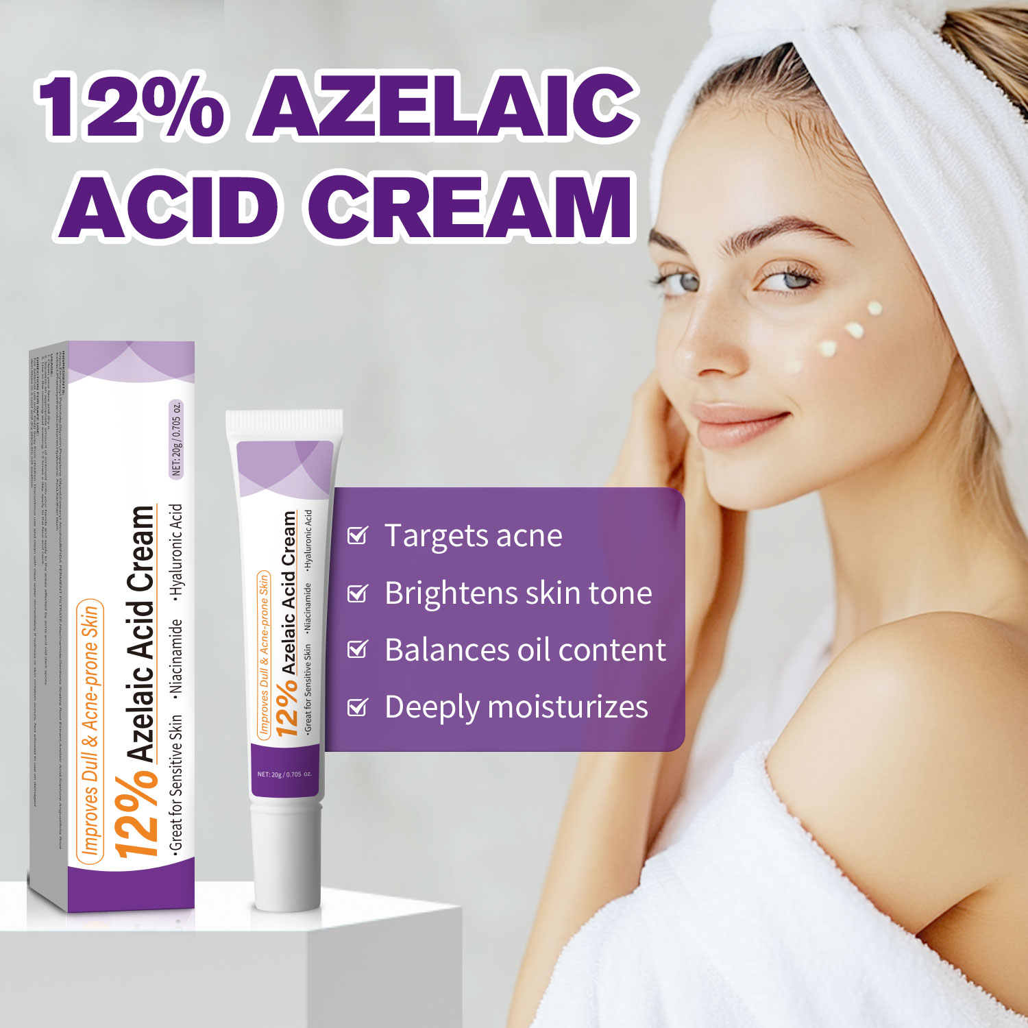 Skincare Skintific - Creme Suave de Ácido Azelaico para